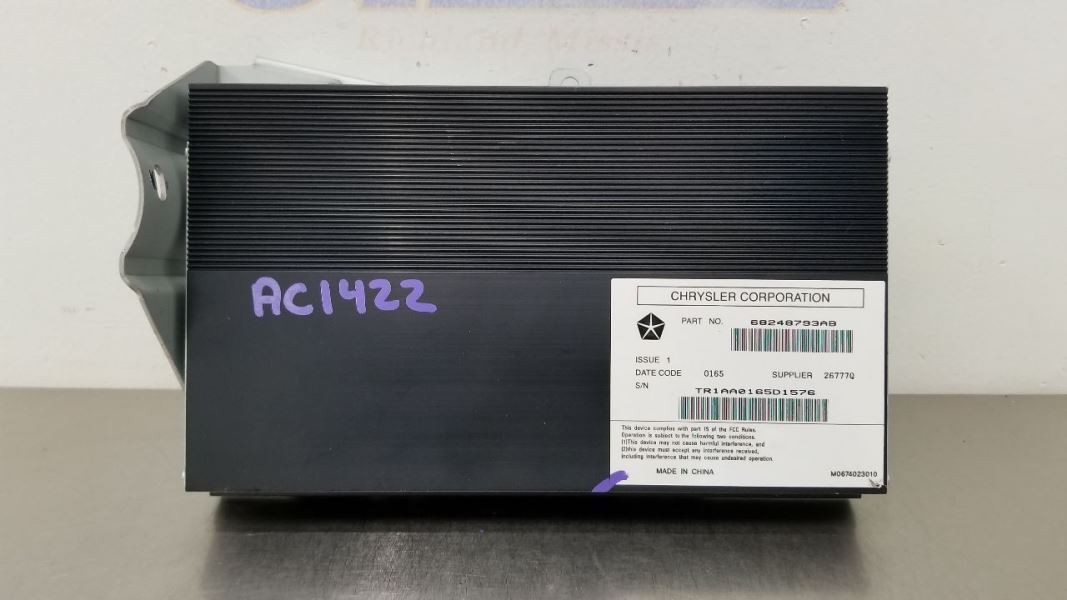 15 DODGE RAM 2500 RADIO AUDIO AMP AMPLIFER CREW CAB 68248793AB