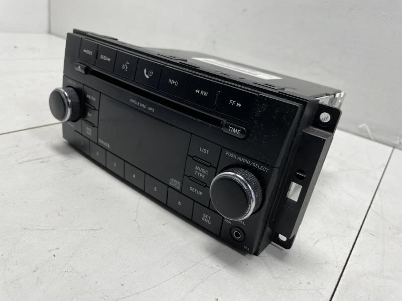 DODGE CHARGER STX 2009 AM FM RADIO RECEIVER CD PLAYER SINGLE DISC FACTORY