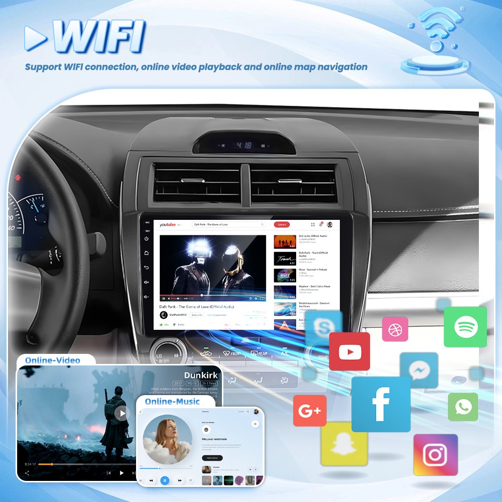 4G+64GB Carplay For 2012-2014 Toyota Camry Android 15 Car Stereo Radio GPS + Cam
