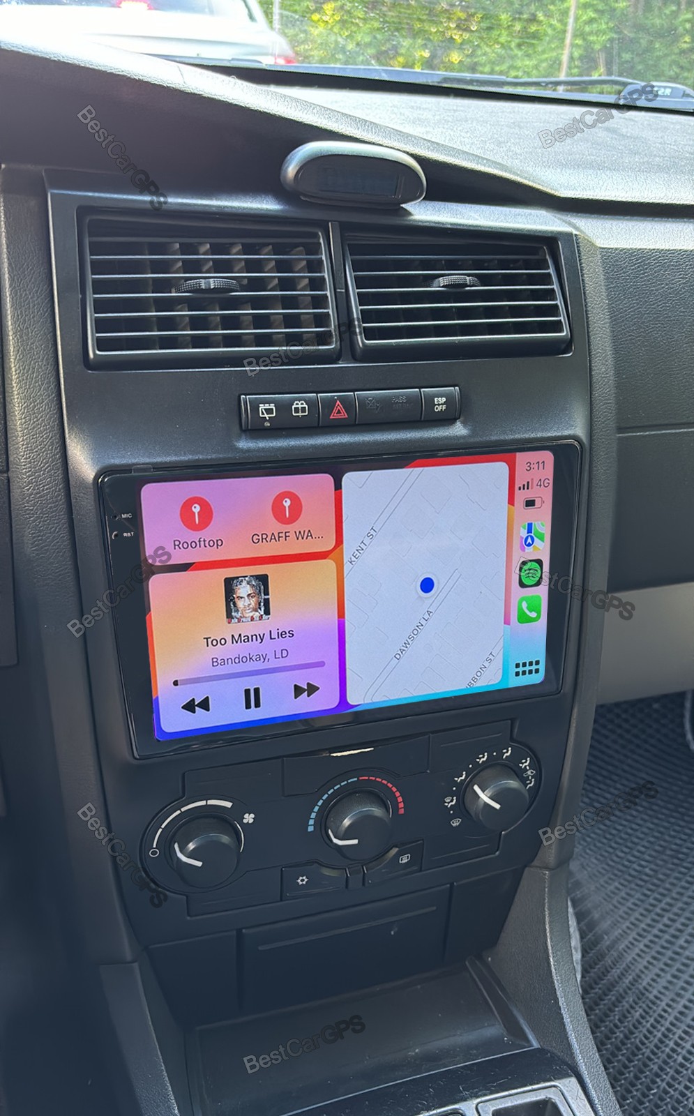 4+64G Android15 CarPlay Stereo Radio GPS For Dodge Charger Magnum 2005 2006 2007