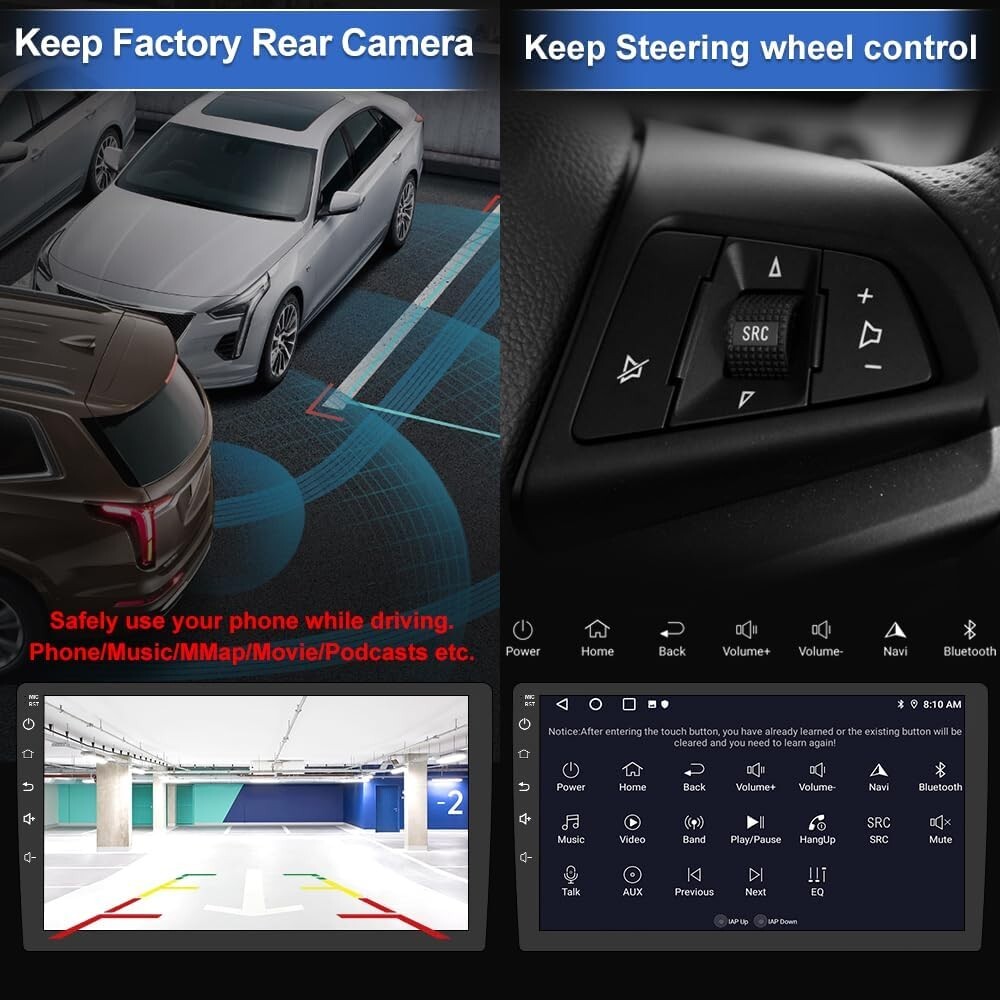For 2009 2010 11 12 2013 Ford F150 WiFi Apple Carplay Radio Android 13 RDS GPS