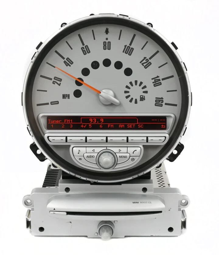 2007-2010 Mini Cooper Alpine Boost Radio CD Player Speedometer