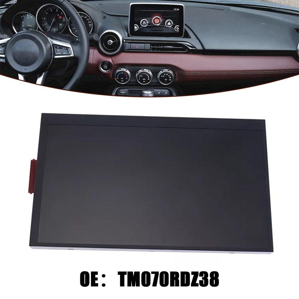 Black 7 Inch LCD Display for Mazda3 For CX3 For MX5 ABS+Glass Material