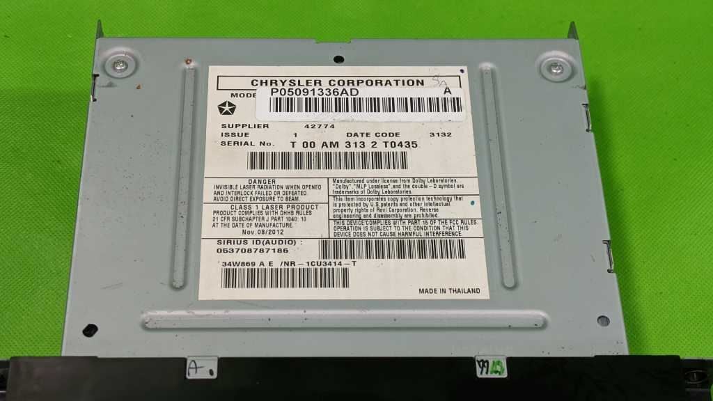 13 14 CHALLENGER FACTORY RADIO ID:RHB OEM 4686-5$