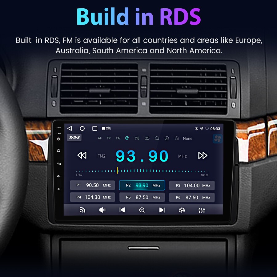 4+64G CarPlay Car Stereo Radio GPS Navi Head Unit For BMW 3-Series E46 1999-2005
