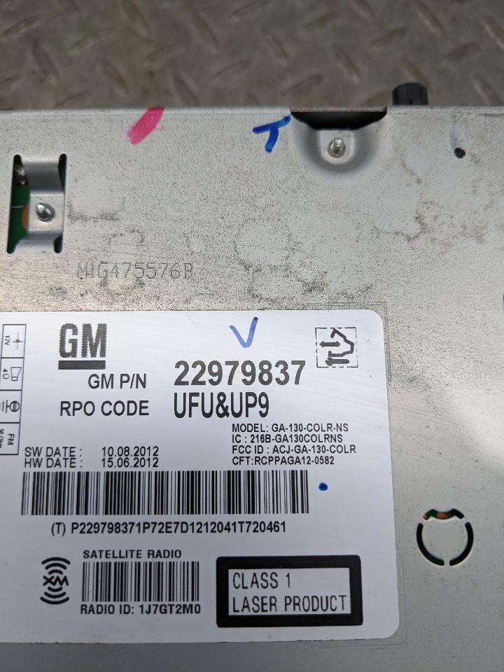 Audio Equipment Radio Receiver With Mylink AM-FM-MP3-USB Fits 13 CAMARO 1184431