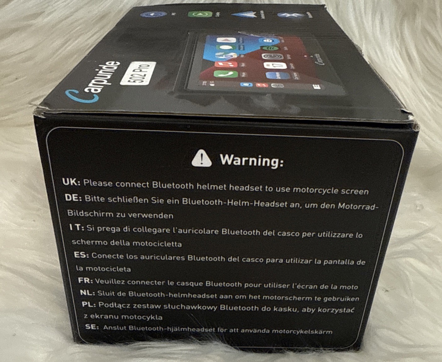 Carpuride W502Pro Motor Stereo Carplay Android Auto Intercom Compass Waterproof