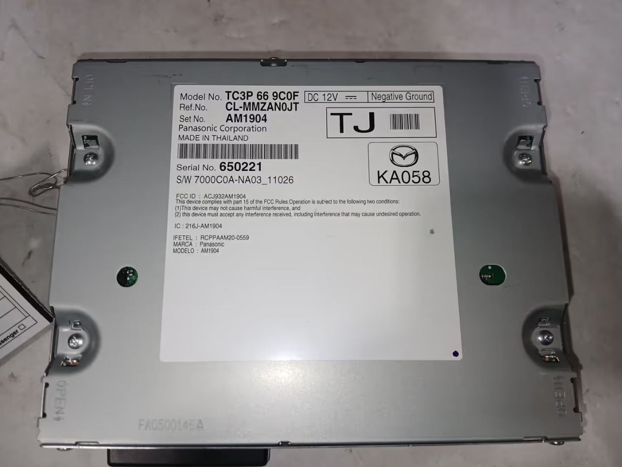 Audio Equipment Radio Receiver Fits 21-23 MAZDA CX-5 3179683