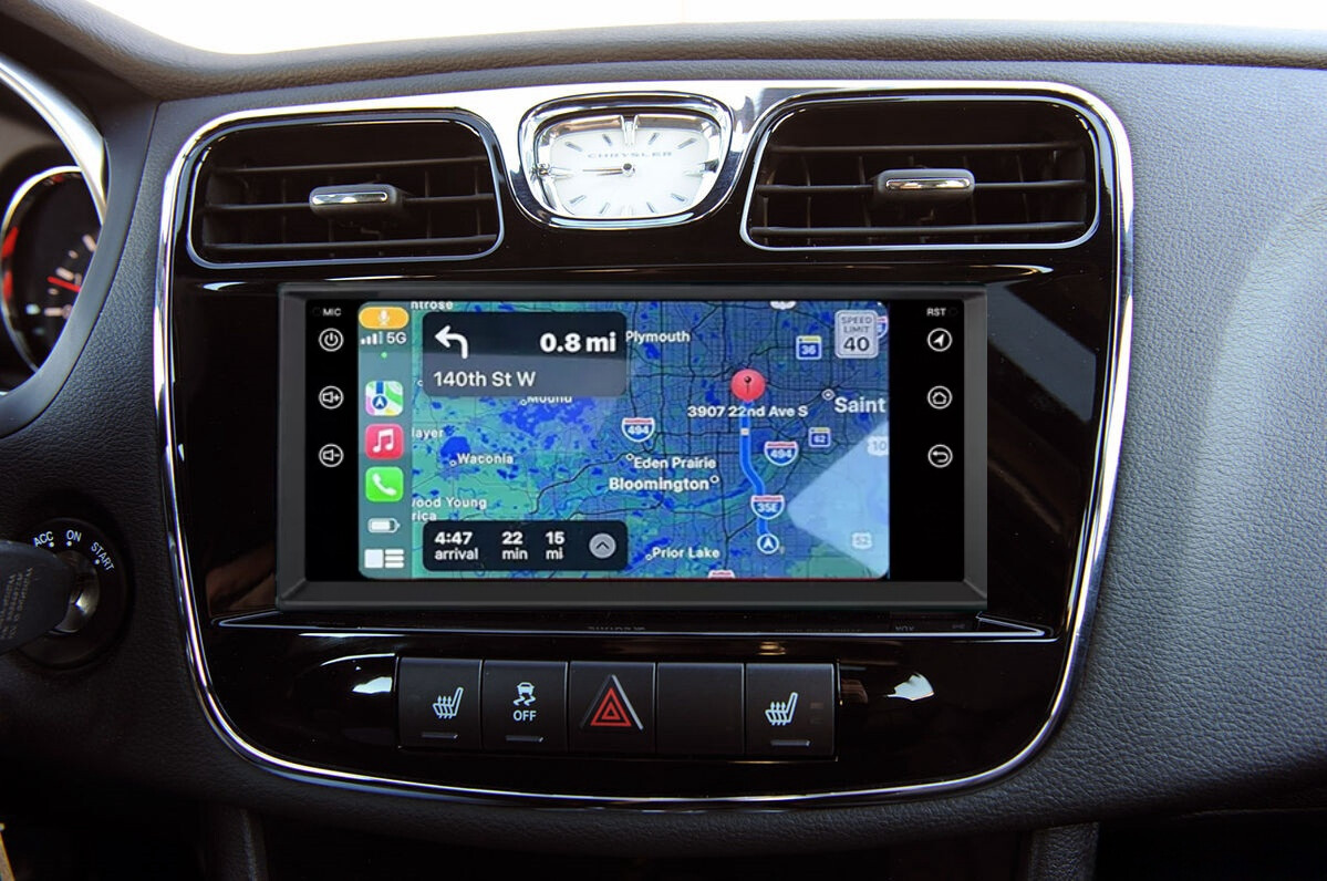 7” CarPlay Android 13 Car Stereo Radio GPS FM For 2011-2014 Chrysler 200