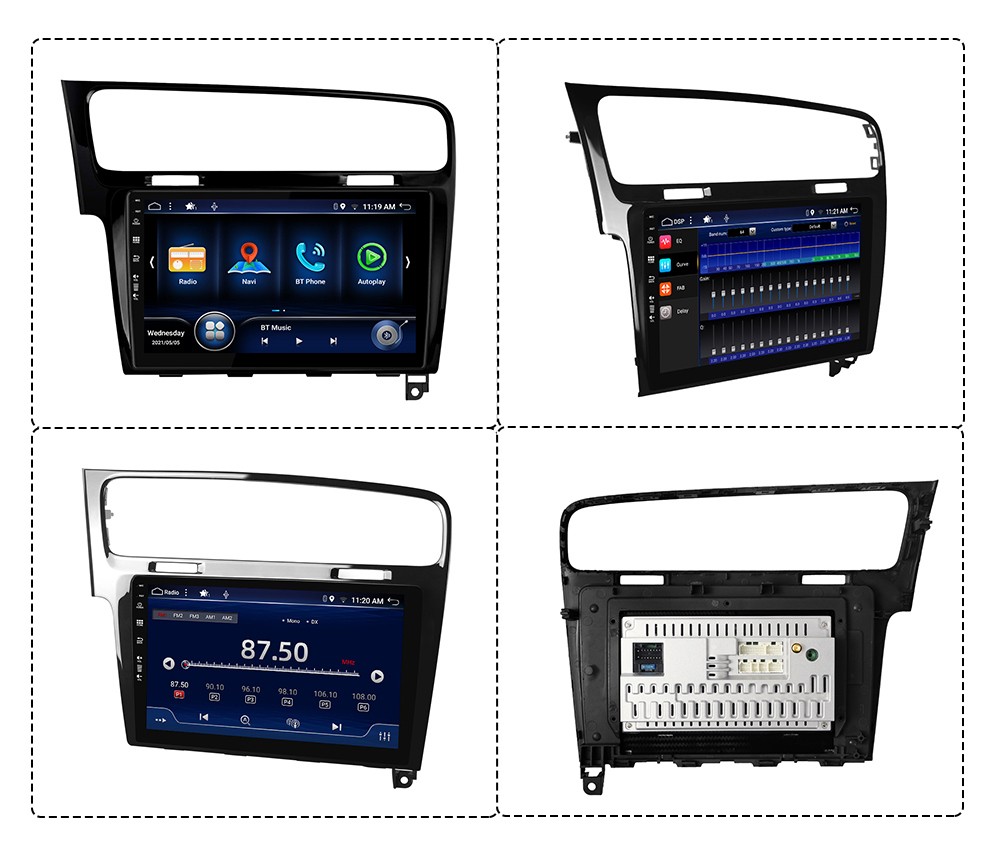 6GB+128GB Android 16 GPS Car Stereo For Volkswagen Golf 7 2012-2020 DSP Car play