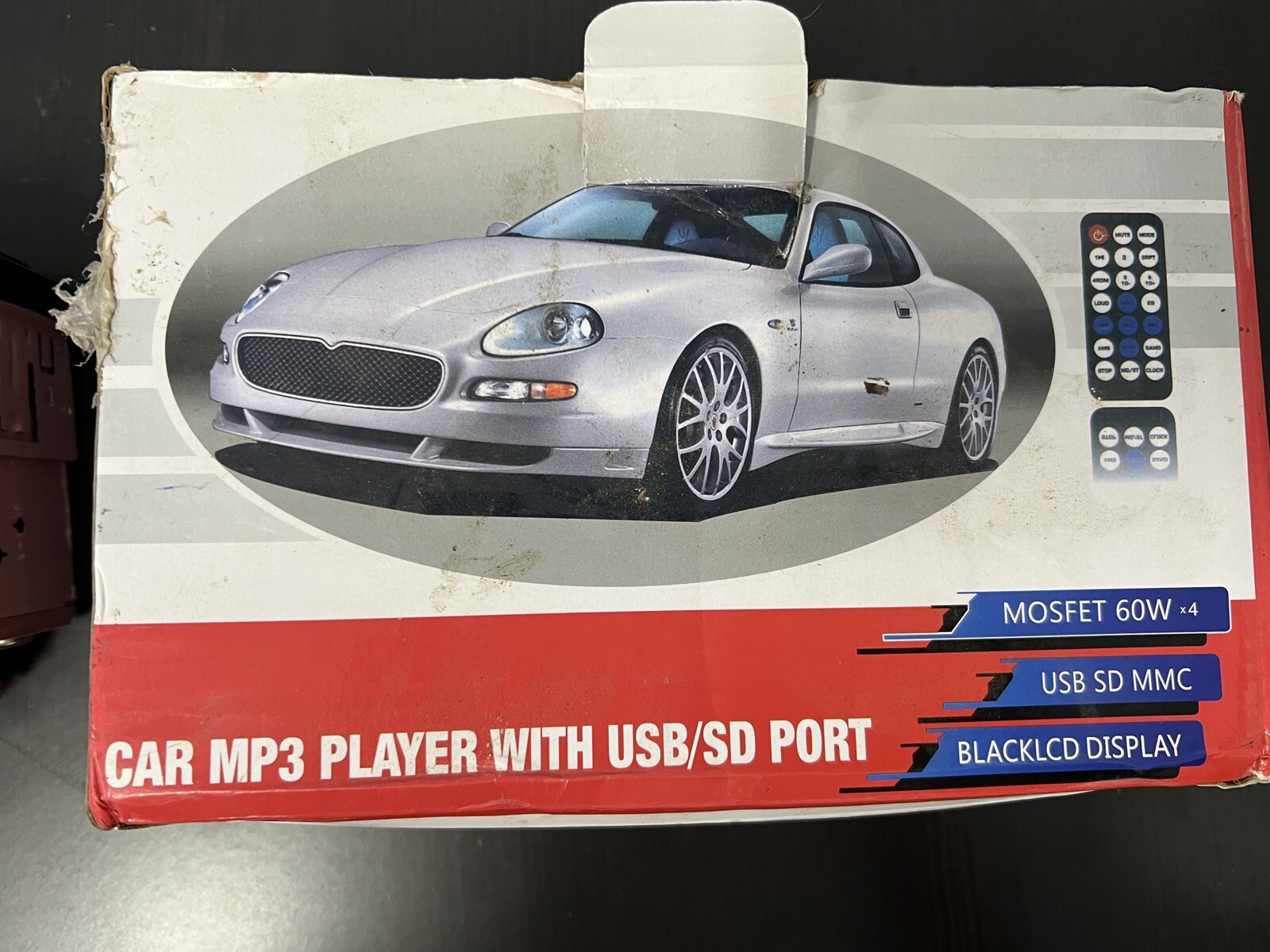 Car MP3 Player – MOSFET 60Wx4 – Black LCD Display
