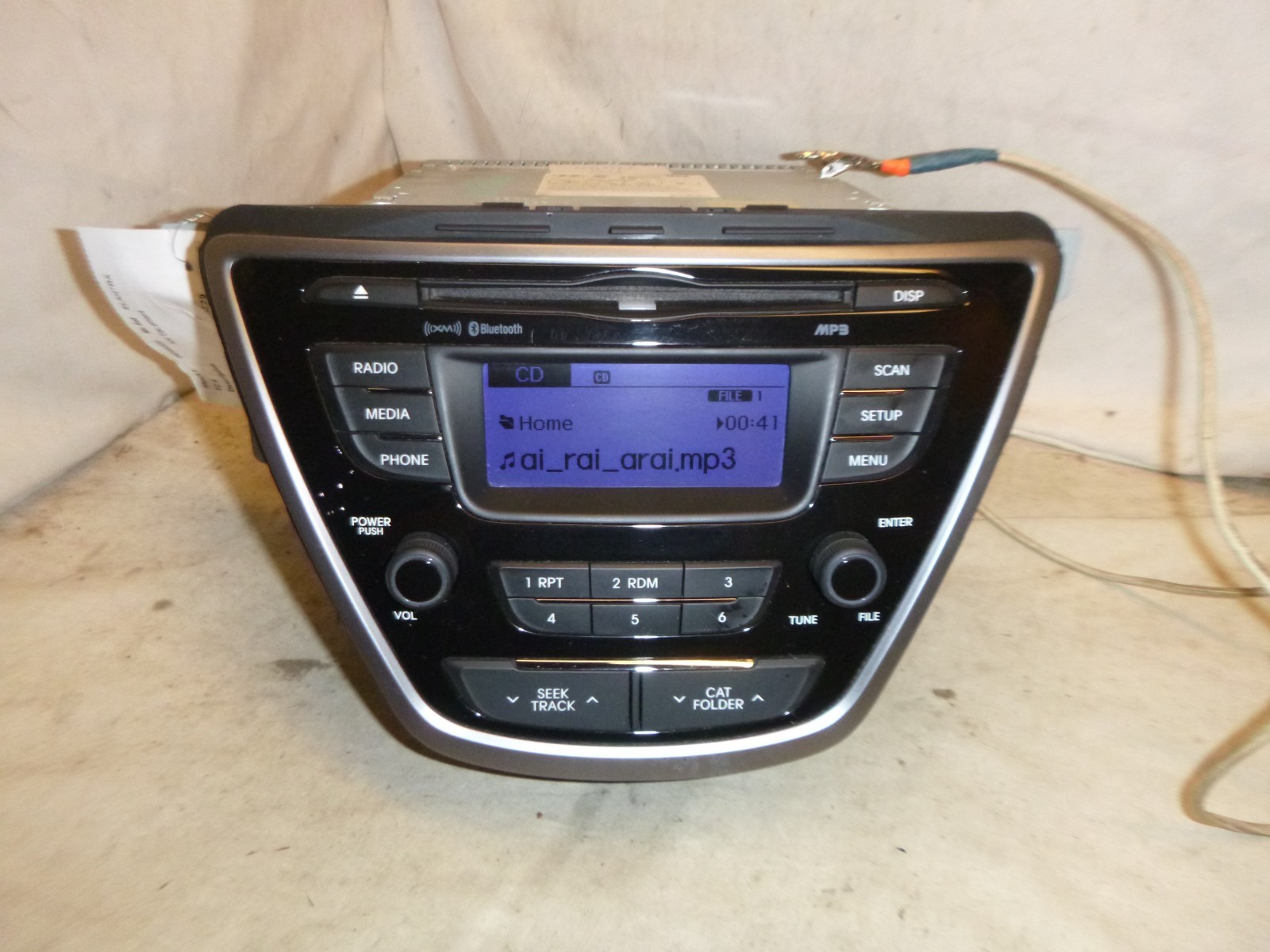 11 12 13 Hyundai Elantra OEM Radio Cd MP3 XM Bluetooth 96170-3X165RA5 RAT43-211