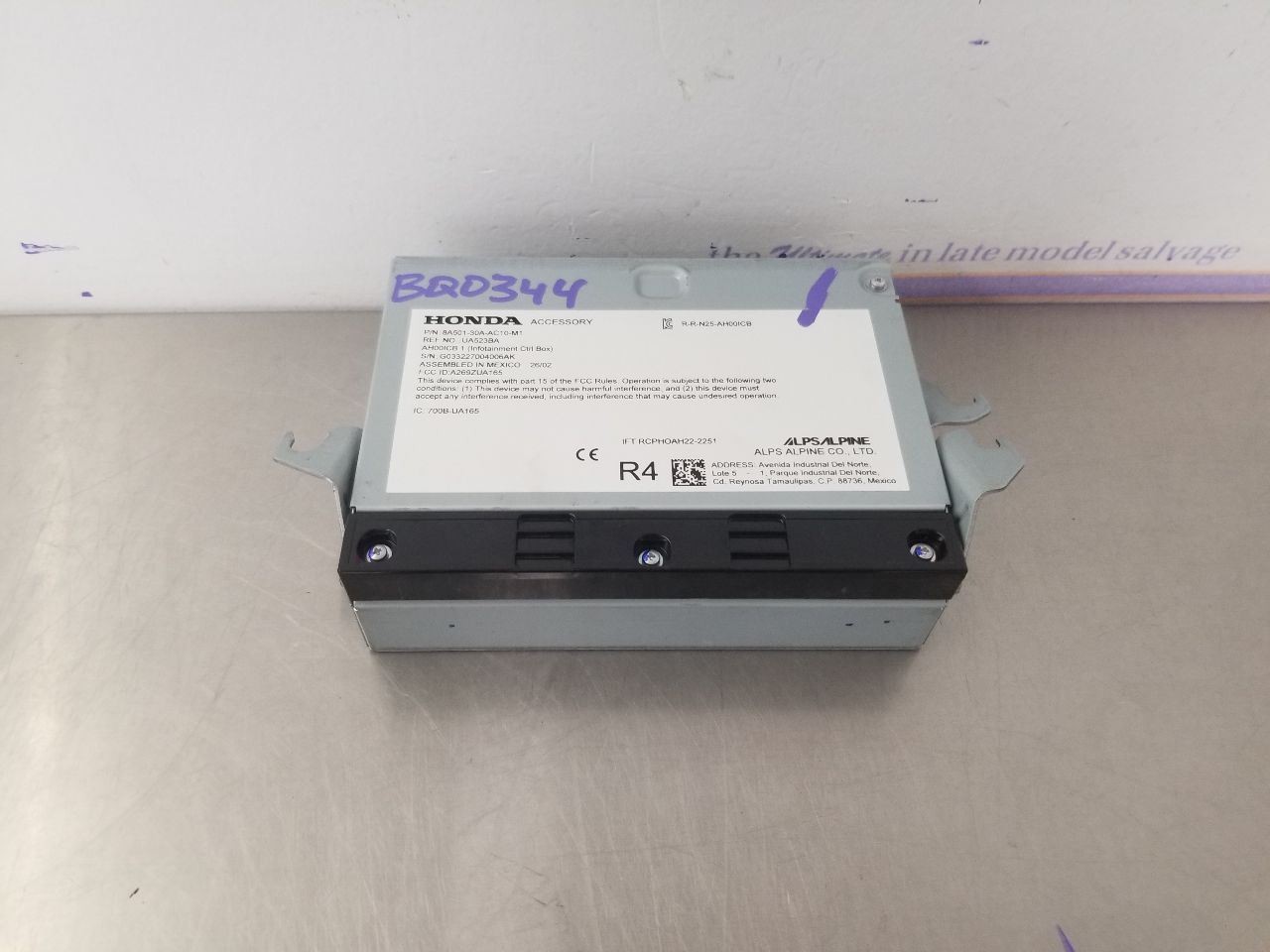 26 HONDA ACCORD HYBRID SPORT FWD AUDIO EQUIPMENT RECEIVER 8A50130AAC10M1 OEM