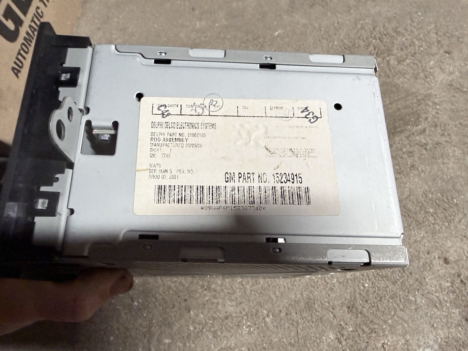 03 04 05 06 Chevy GMC Silverado Sierra Trailblazer 15104155 Radio Stereo CD