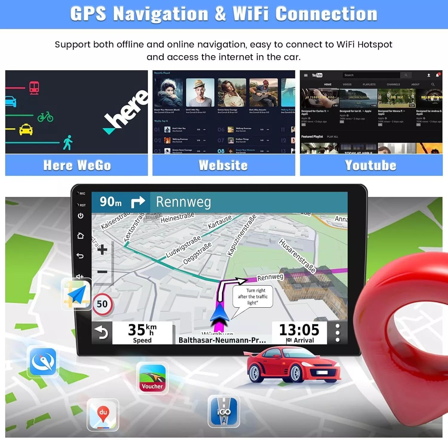 For HONDA ACCORD 1994 1995-1997 Carplay Car Radio Stereo Android Auto GPS Navi