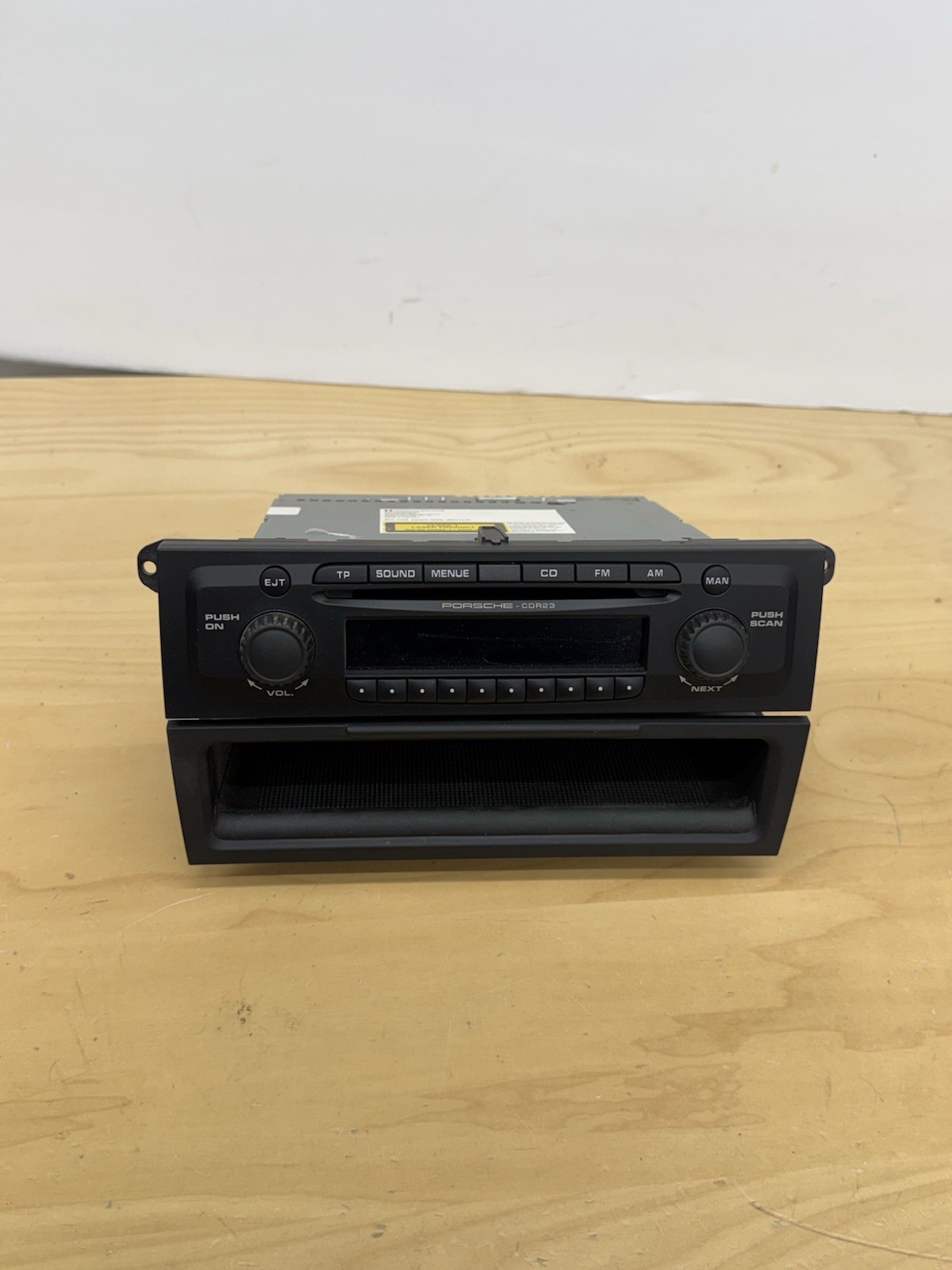 Porsche CDR-23 OEM Radio CD Player w/ Storage Cubby 996 986 Boxster 911