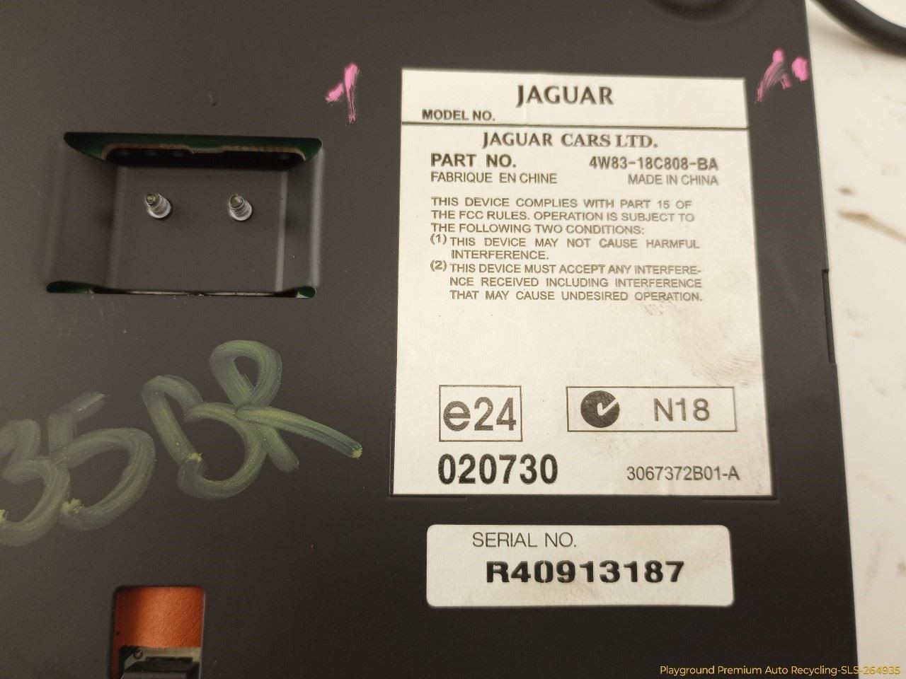 Jaguar XK8 XKR CONVERTIBLE Audio Equipment Radio Stereo Amplifier Fits 2005-2006
