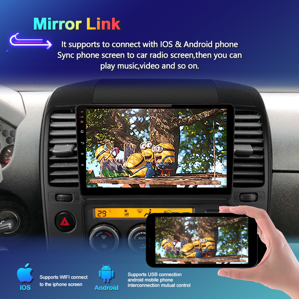 For Nissan Navara 2006-2012 Car Stereo Radio Android Auto Carplay GPS Navi 2+32G