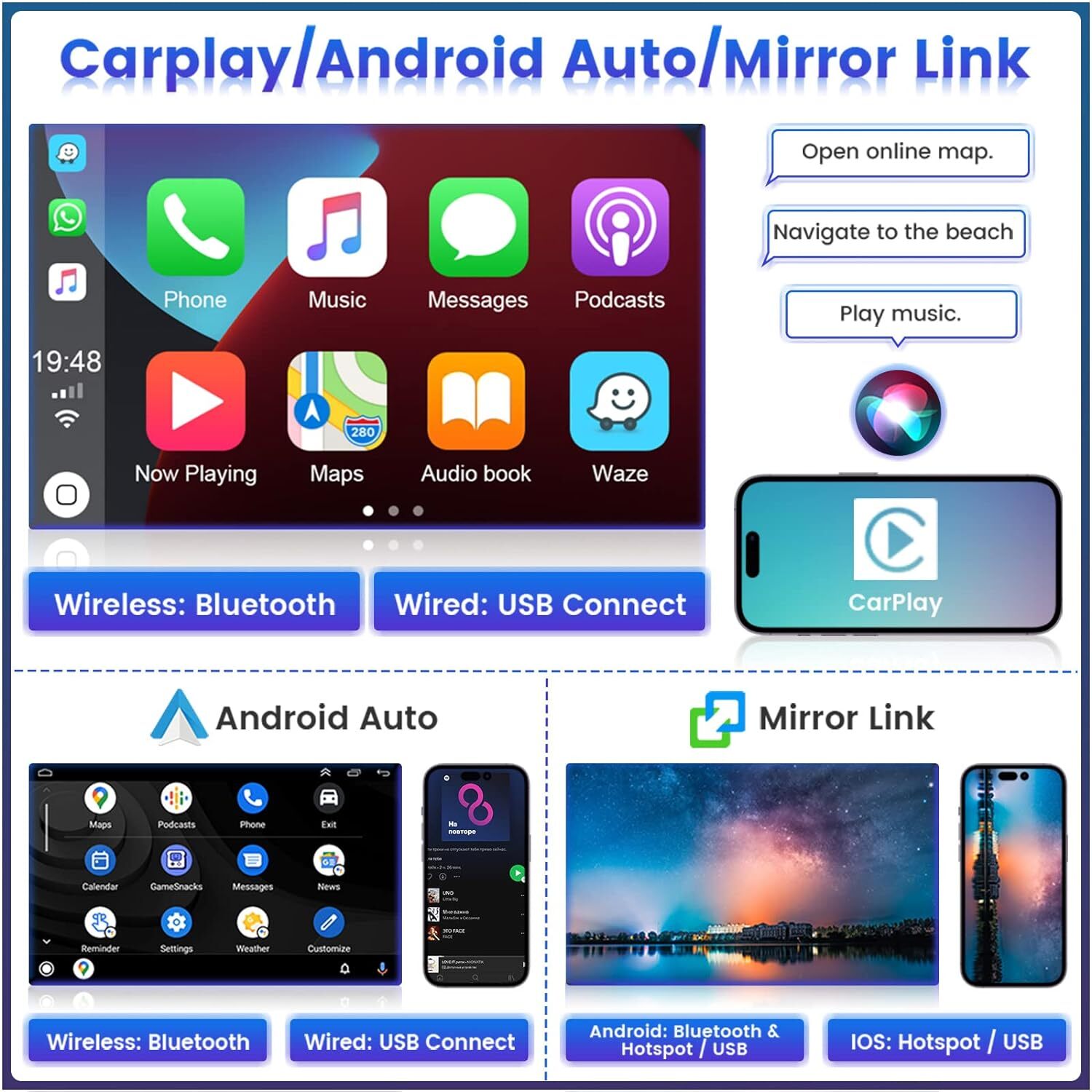 2+32GB For Mazda 5 2011-2015 Android 13 Car Stereo Radio GPS Navi Player Carplay