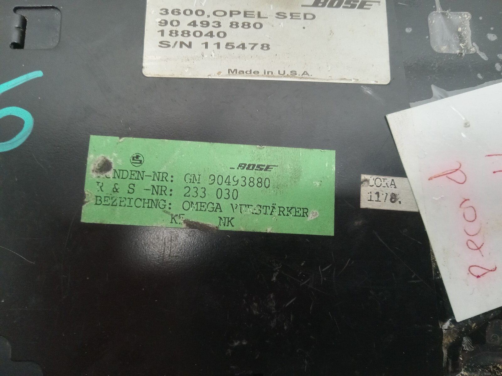 1997-1999 CADILLAC CATERA RADIO STEREO AUDIO AMPLIFIER OEM, 638-01320