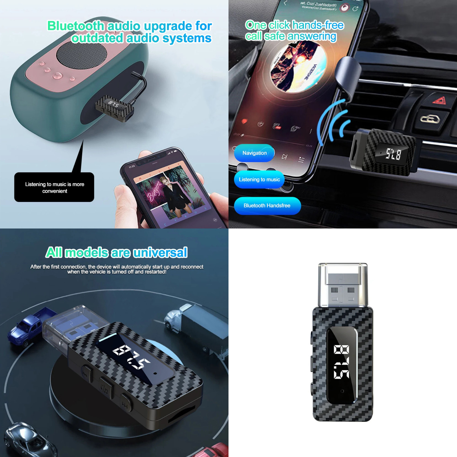 2026 2 in 1 Wireless CarPlay Adapter & Android Auto Wireless Adapter