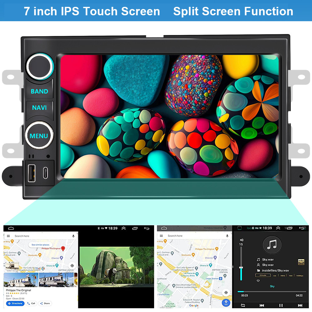 4G+64G APPLE CARPLAY CAR STEREO RADIO GPS NAVI FOR MERCURY Mountaineer 2006-2010