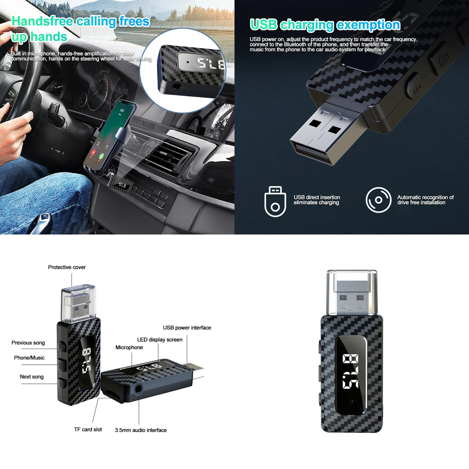2026 2 in 1 Wireless CarPlay Adapter & Android Auto Wireless Adapter