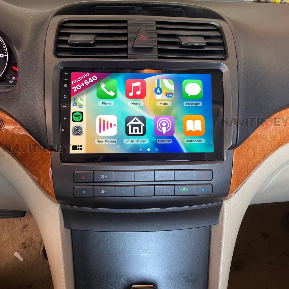 For Acura TSX 2004-2008 Apple Carplay Car Stereo Radio Android 15 GPS Navi WIFI
