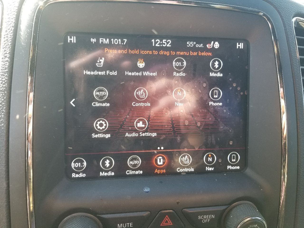 19 2019 DODGE DURANGO GT RADIO AUDIO 8.4” DISPLAY AND RECEIVER 68403078AD