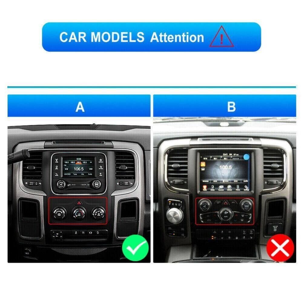 Car Radio Stereo Fit For Carplay For 2013-18 Dodge Ram 1500 2500 3500 Android 13