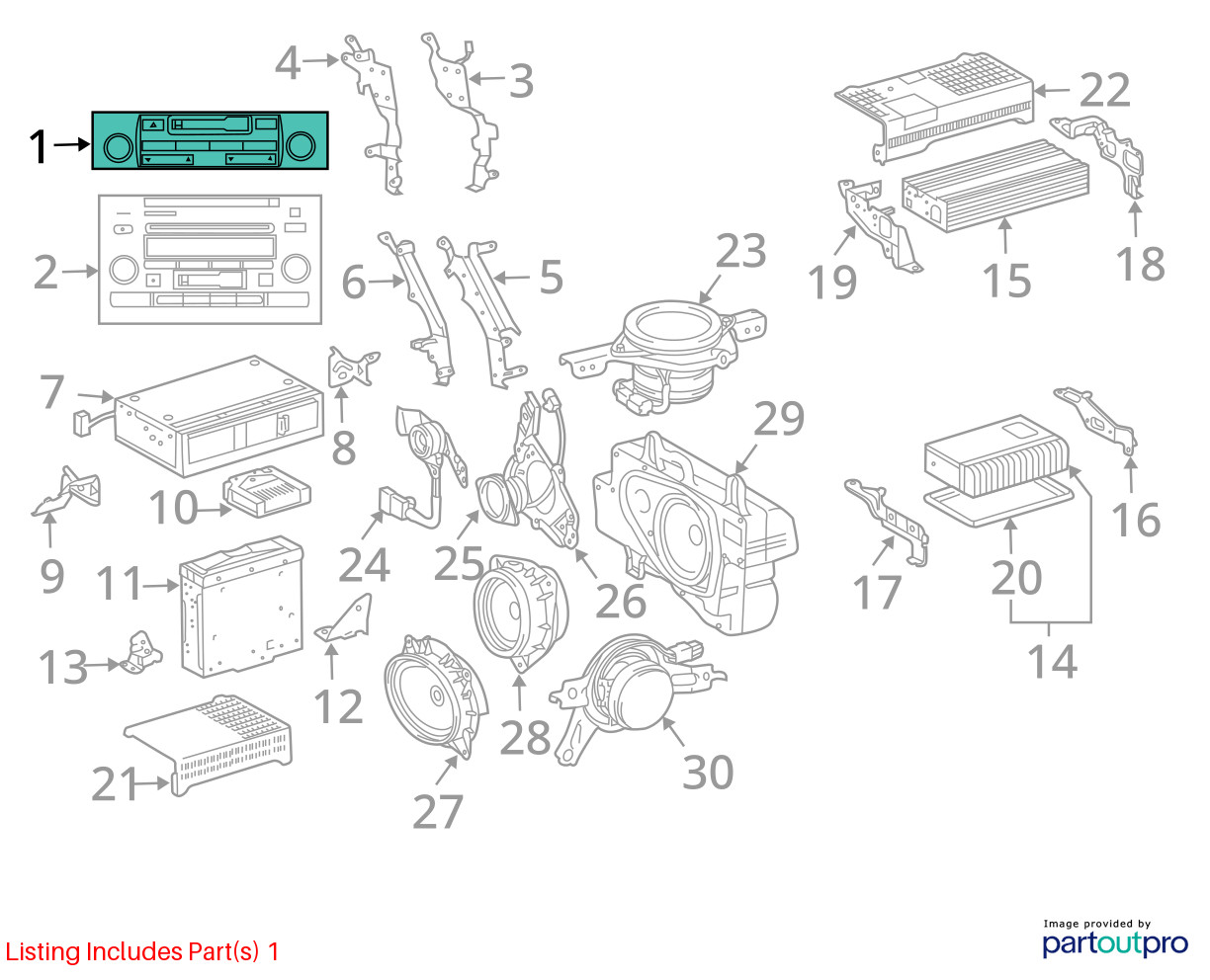 2003 2005 Lexus GX470 OEM Radio Audio Receiver 86120-60441