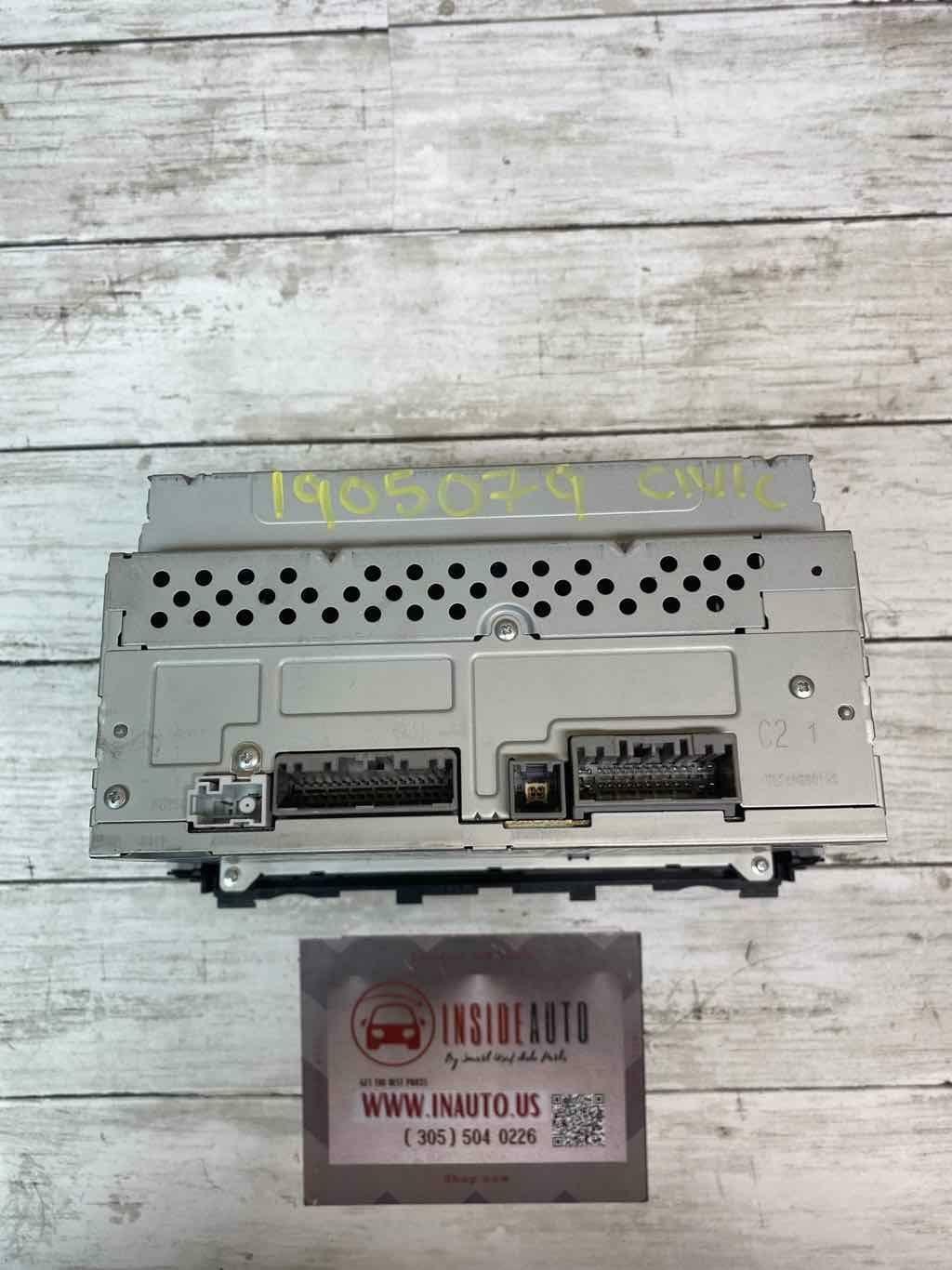 2016 2017 HONDA CIVIC SED LX RADIO DISPLAY SCREEN & RECEIVER ASSY 39100TBAA21