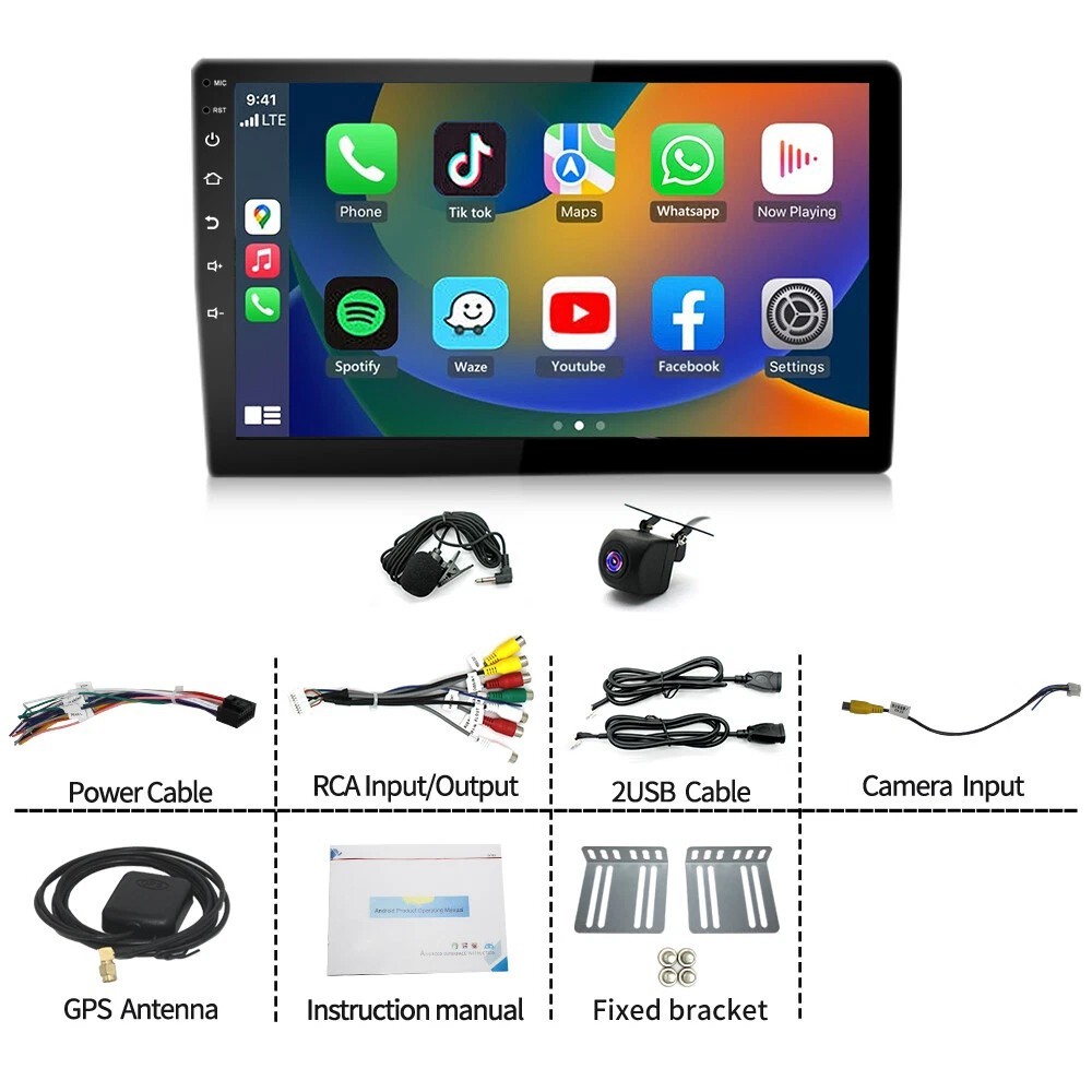 For 2011 2012 2013 2014 2015 Kia Sorento 9.7″ Android15 Carplay Stereo Radio GPS