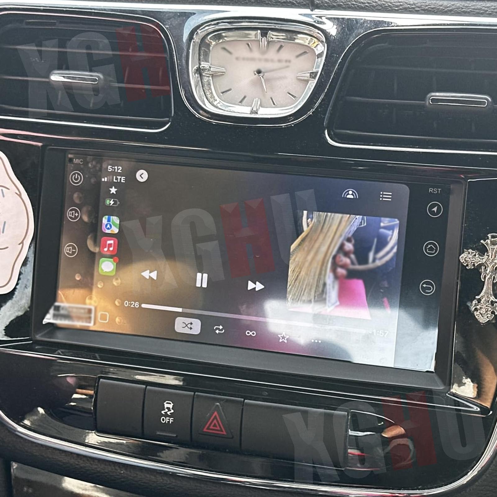 For 2011-2014 Chrysler 200 Apple CarPlay Android 15 Car Stereo Radio GPS SWC 64G