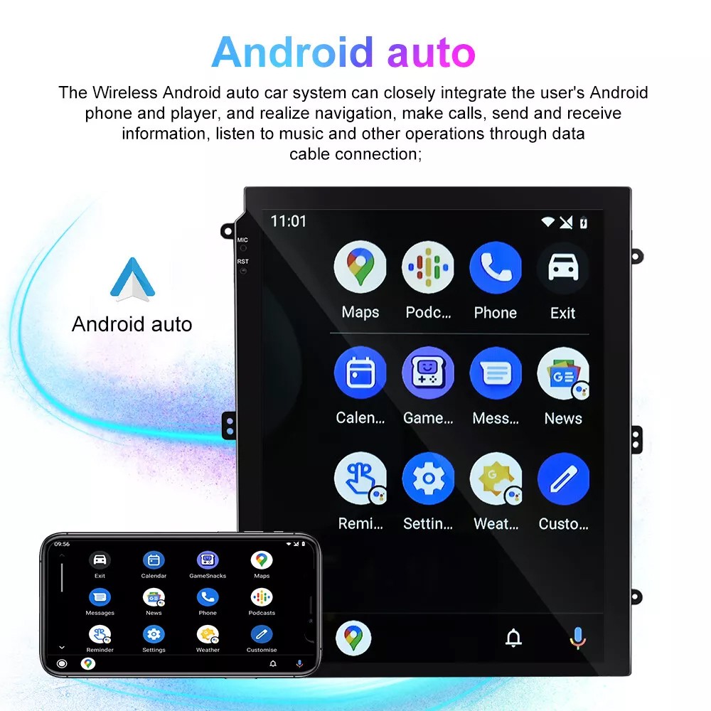 PLUG &PLAY Car Stereo Radio Android Auto Carplay For Cadillac Escalade 2007-2014