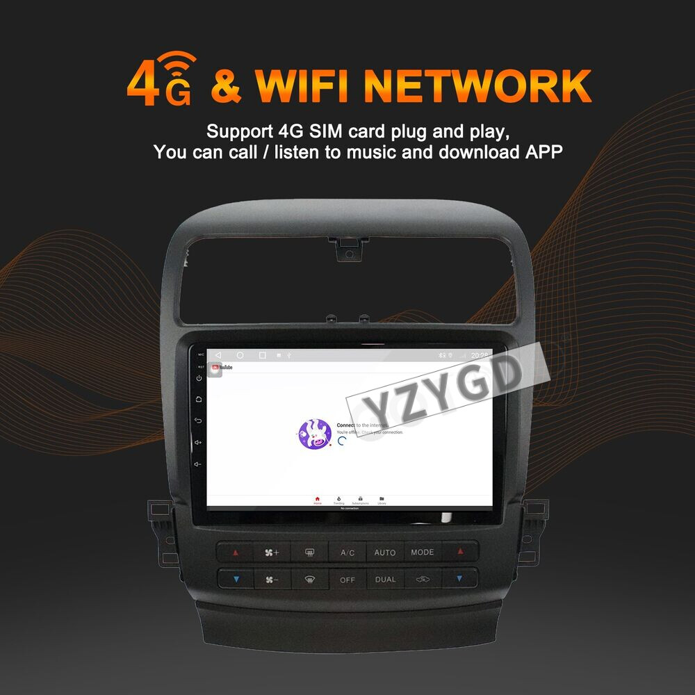 For Acura TSX 2004-2008 Car Multimedia Radio CarPlay Stereo Video GPS Android 4G