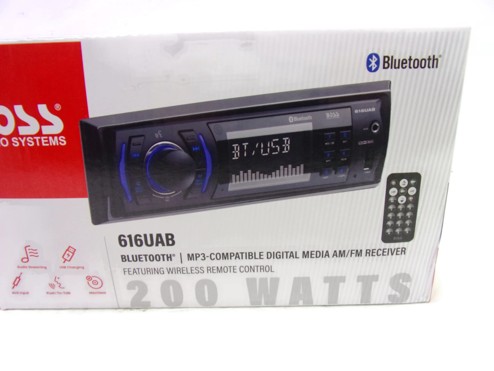 Boss Audio System 616UAB Car Stereo w/ Bluetooth Single DIN MP3 Touchscreen NIB