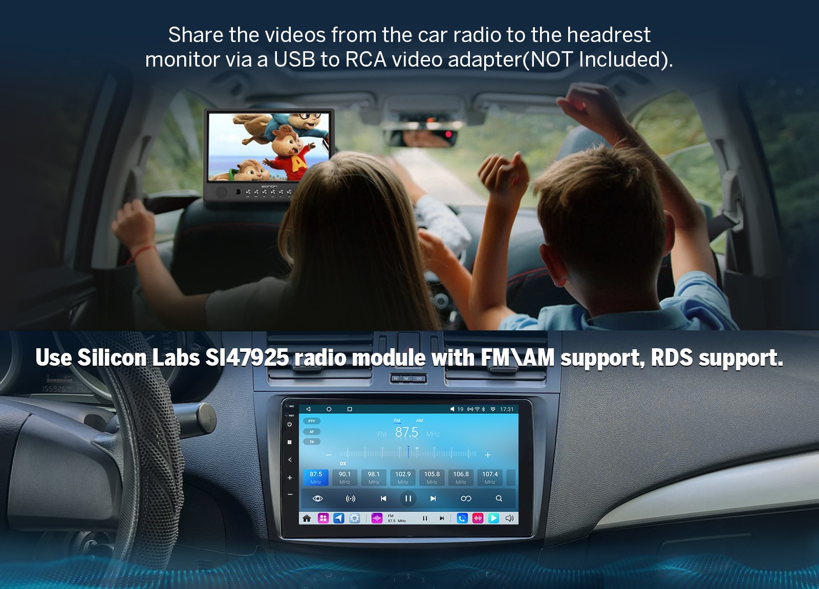 9″ Car Radio Stereo Android 14 8Core For Mazda 3 GPS Navi DSP CarPlay WiFi FM AM