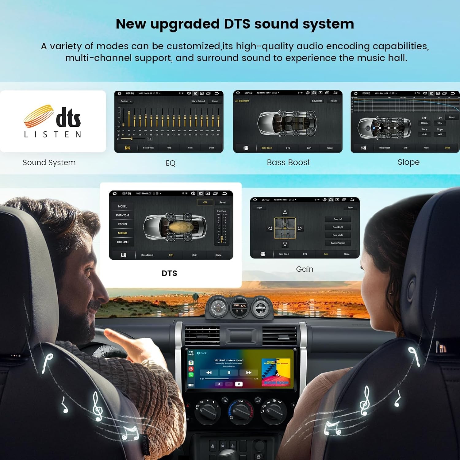 Android 15 GPS Stereo For Toyota FJ Cruiser 2007-2014 Carplay Car Radio 12.3inch