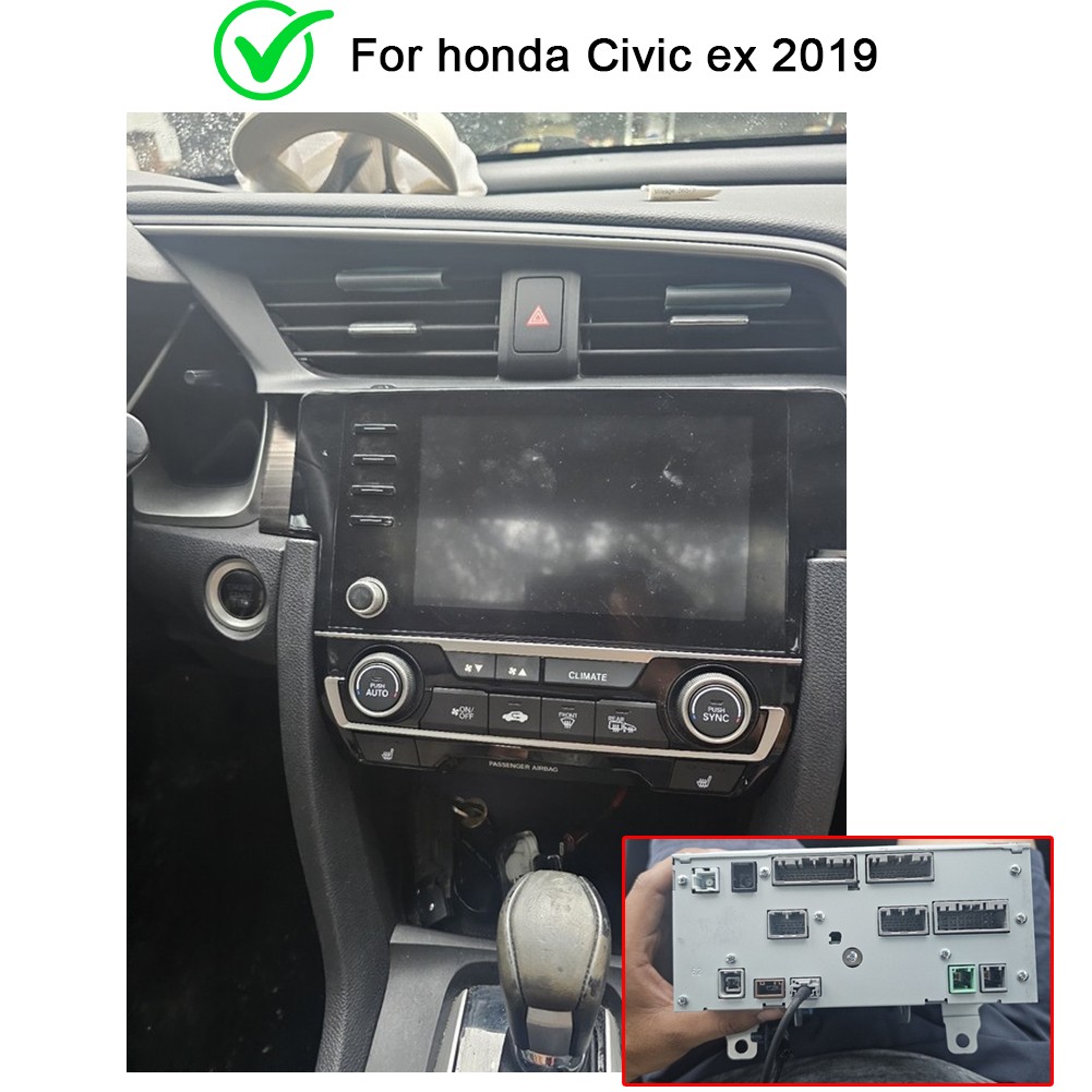 64G Car Stereo Radio For Honda Civic 2016-2020 Carplay Android15 FM/RDS Sat Navi