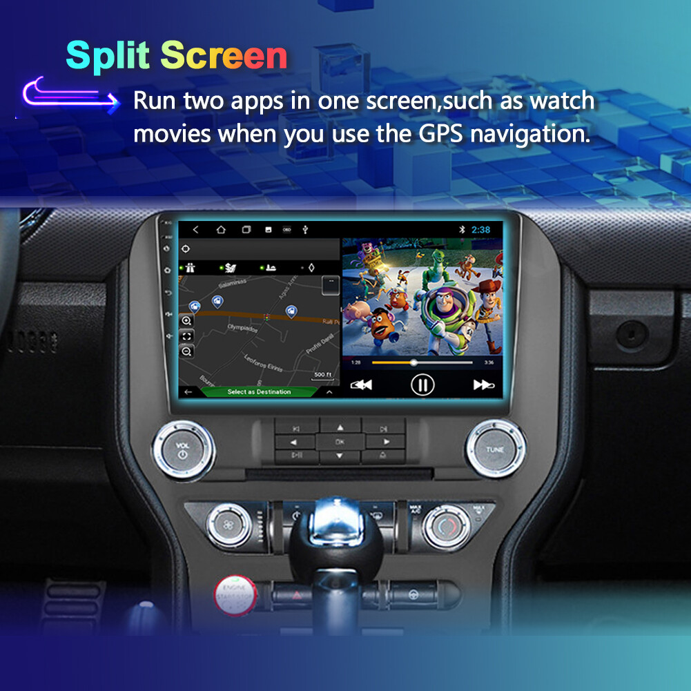 6G+128GB Car Stereo Radio For Ford Mustang 2015-2021 Android 14 Car Play GPS DSP