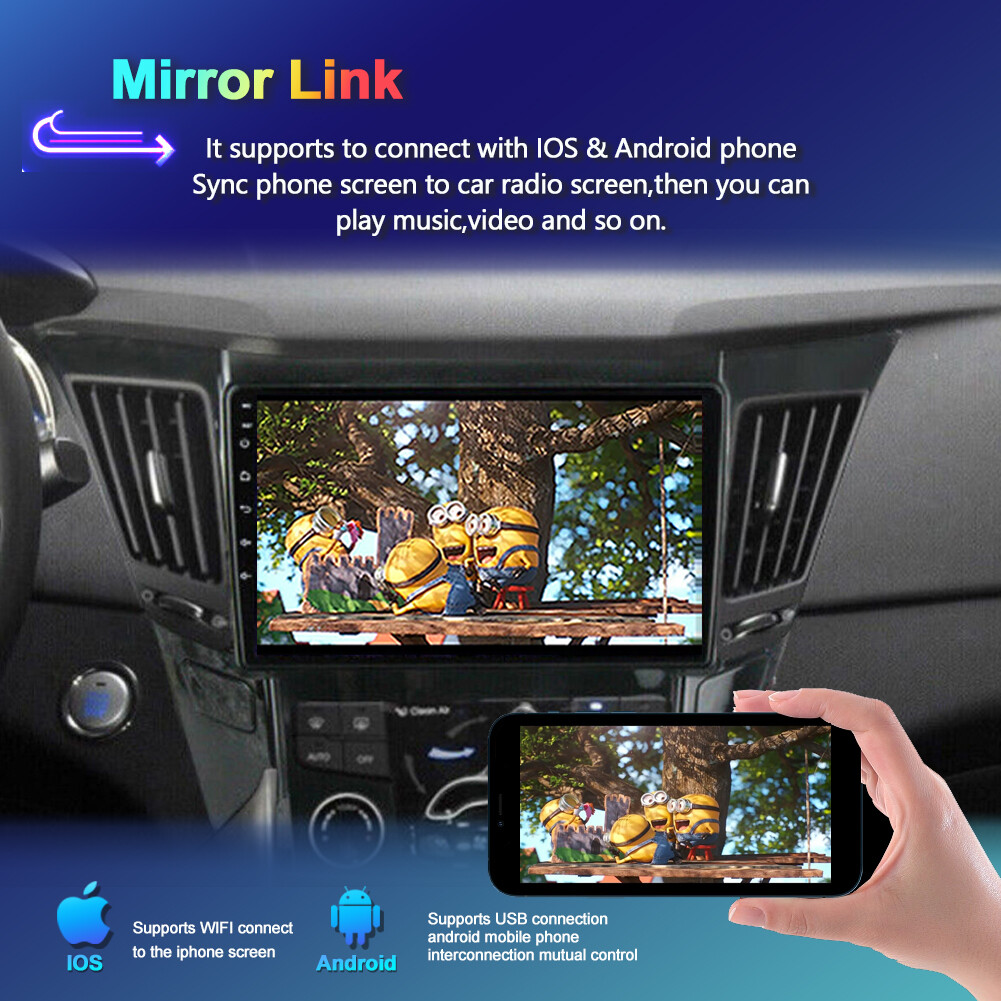Car Radio Stereo FOR Hyundai Sonata 2011-2015 Car Play GPS Android 14 AHD 8 CORE
