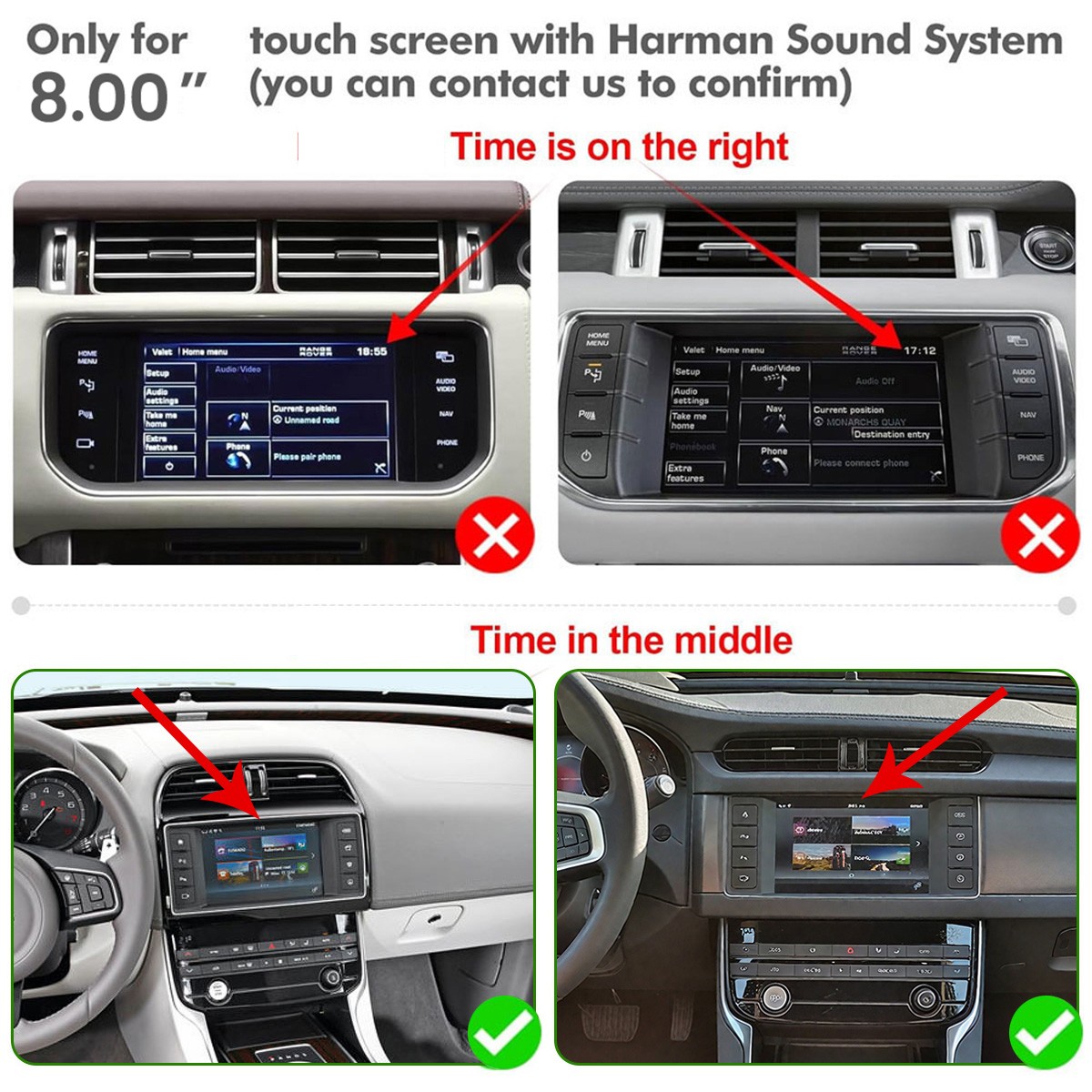 Wireless Carplay Android Auto Decoder Module For Range Rover Evoque 8″ Screen