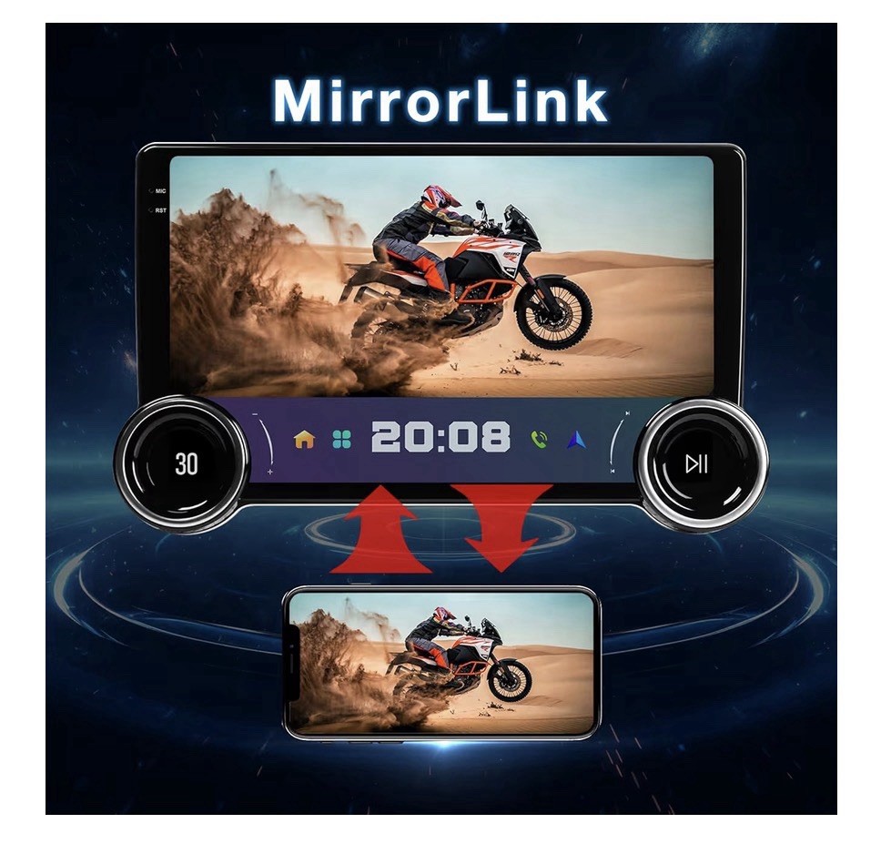 Single 1DIN 10.1″ Android Car Headunit Stereo Radio GPS WIFI BT