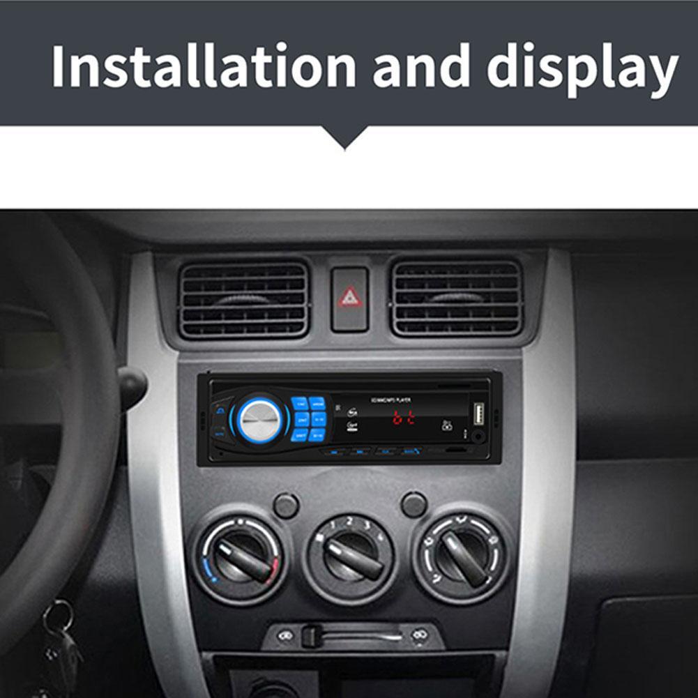 Car Radio In Dash 1 Din MP3 Player FM Audio Stereo USB SD AUX Input ISO Port K0