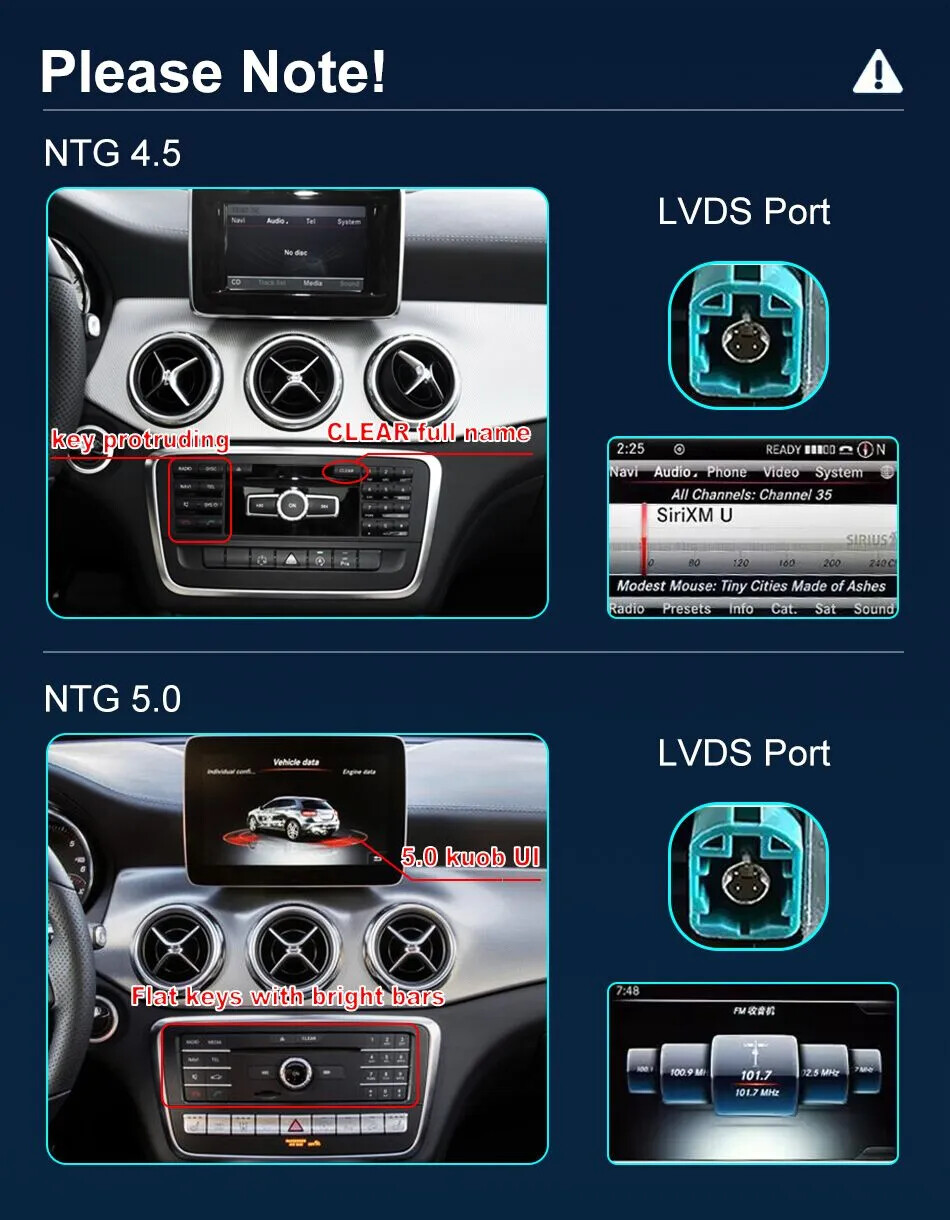 12.3″ 128GB Carplay For Mercedes-Benz A/GLA/CLA-Class C117 W176 X156 Car Stereo