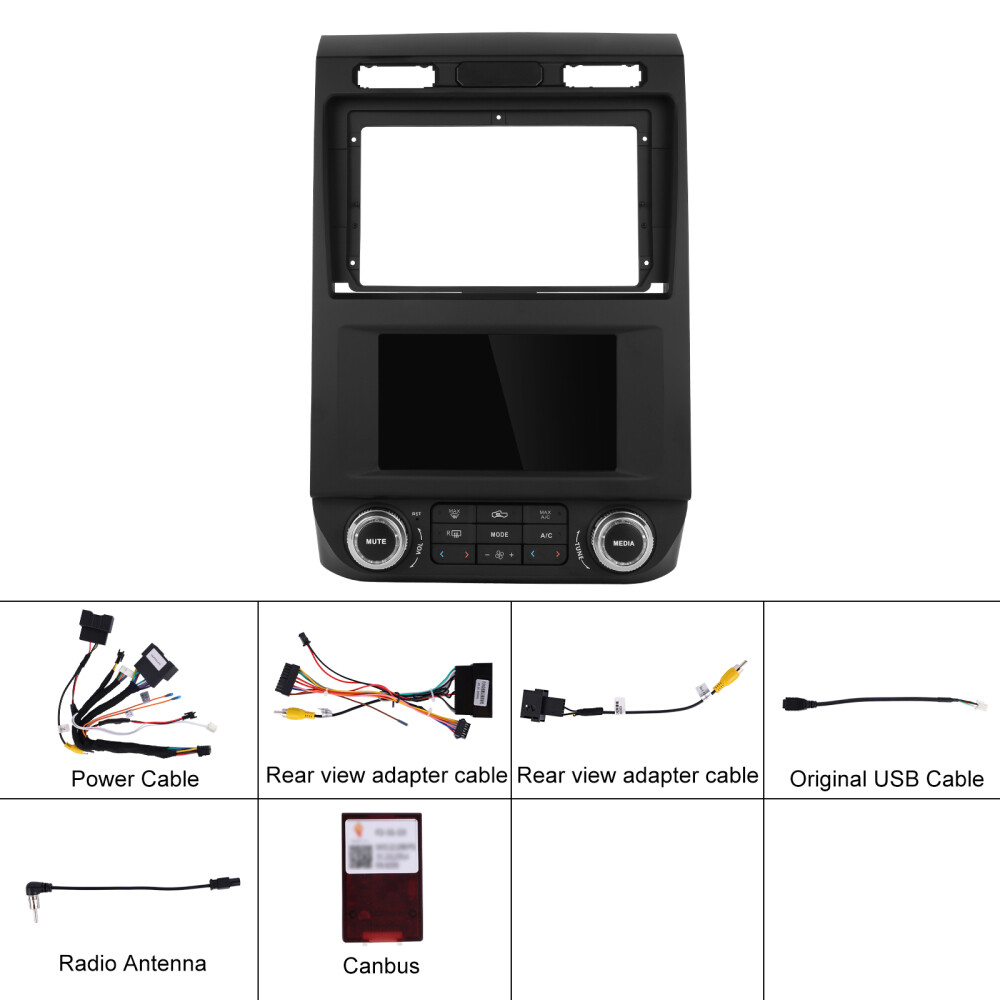 Android 13 Tesla Double Screen Car GPS Navi Radio For Ford F-150 F-250 2015-2020
