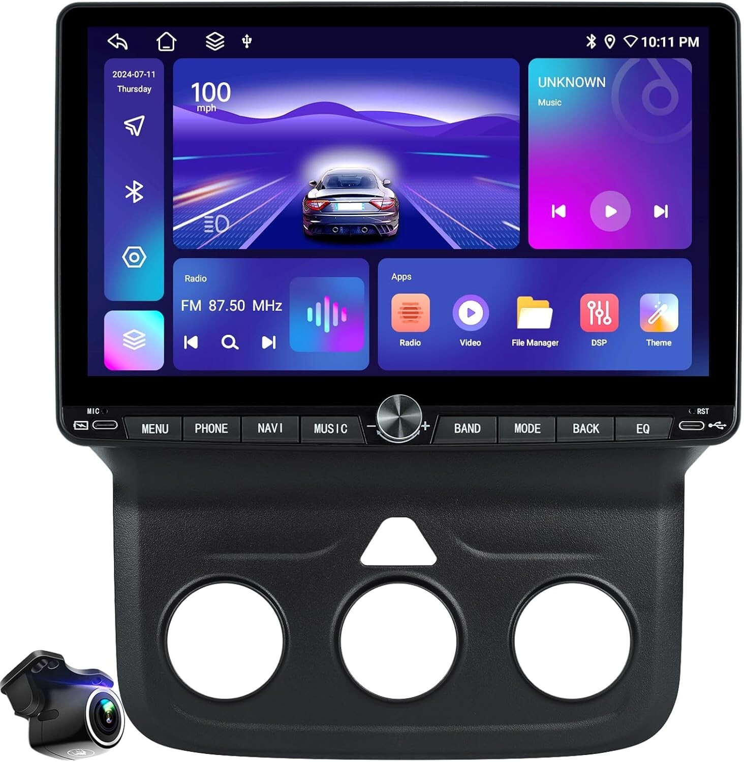 10″ 4+64GB Car Stereo Radio for Dodge Ram 1500 2500 3500 2013-18 Manual Cli