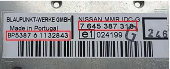 BLAUPUNKT RADIO CODE UNLOCK STEREO FITS CARS NISSAN BMW FIAT FORD 15 PIN SERVICE