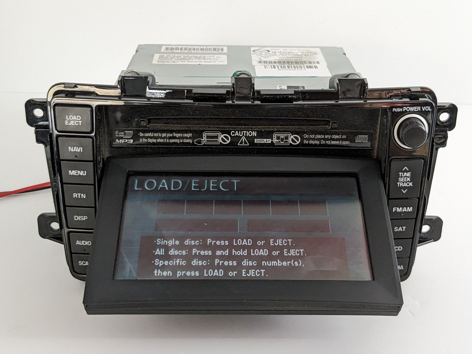 2007-2009 Mazda CX9 CX-9 RADIO NAVIGATION Screen Display TD14 66 DV0A